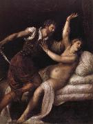 TIZIANO Vecellio, Tarquin et Lucrece